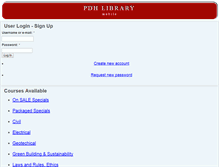 Tablet Screenshot of pdhlibrary.com